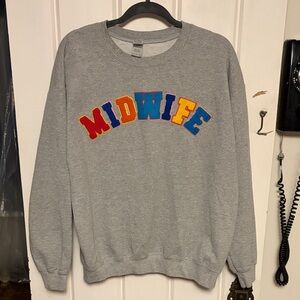 Gray Midwife Sweater size large